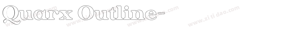 Quarx Outline字体转换